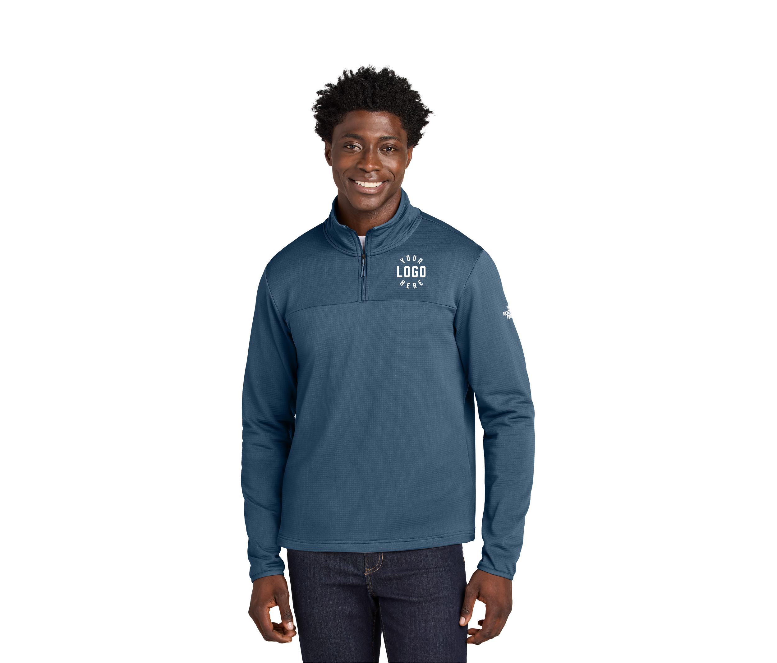 THE NORTH FACE ネイビー セットアップ The North Face® Aim 1/4-Zip Fleece — Mercury Screen Printing